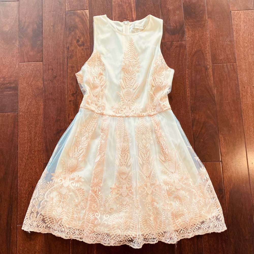 Ivory & Rose Gold Cocktail Dress